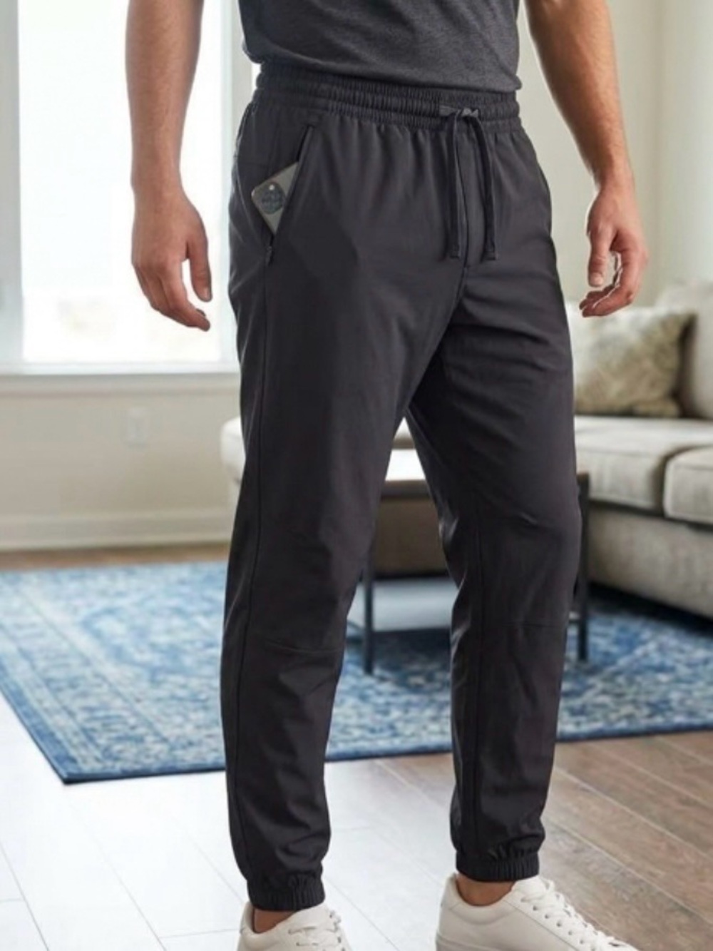 NWT Hollister Epic Flex Hybrid Jogger Pants Men’s Large Black Stretch